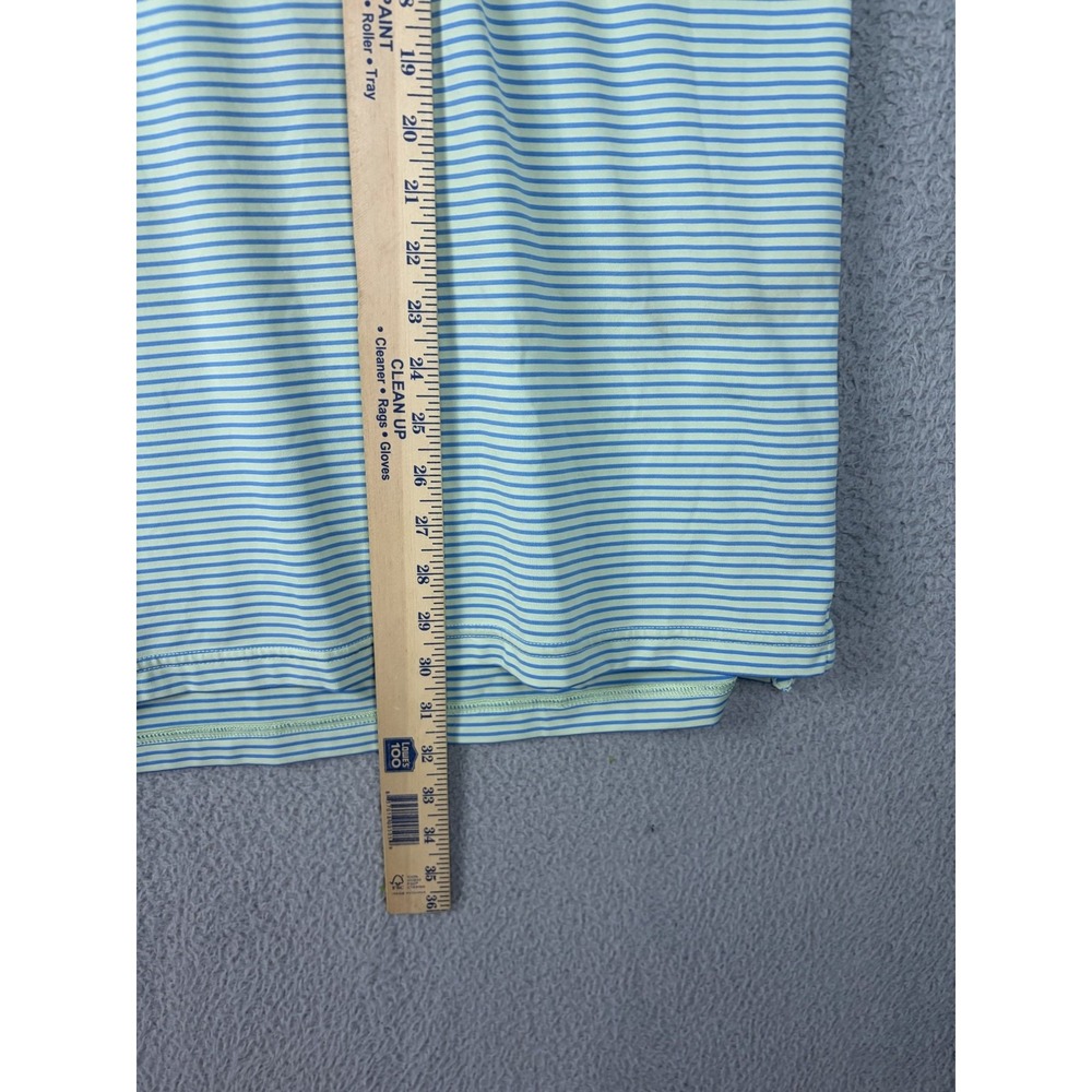 Vineyard Vines Polo Shirt Mens XL Green Stripe On-The-Go Sankaty Golf Stretch - Picture 5 of 9